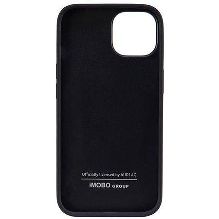 Audi Kunstleder iPhone 14 6,1&quot; schwarz/schwarz Hardcase AU-TPUPPCIP14-TT/D1-BK