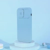 Nillkin CamShield Silky Silikonhülle iPhone 14 Pro Hülle mit Kameraschutz Blau