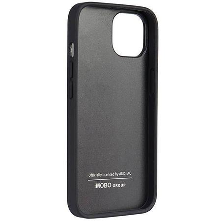 Audi Kunstleder iPhone 14 6,1&quot; schwarz/schwarz Hardcase AU-TPUPPCIP14-TT/D1-BK