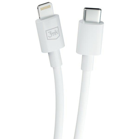 3MK KABEL HYPER USB-C/LIGHTNING 20W 1,2m biały