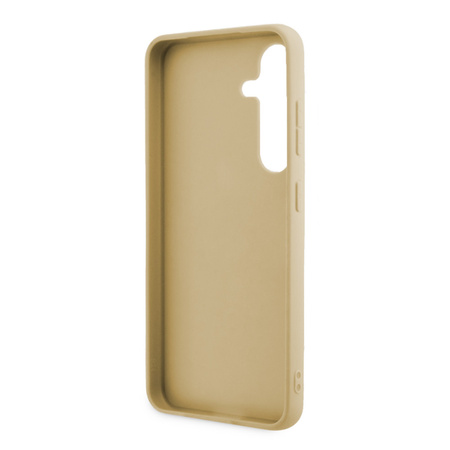 Oryginalne Etui GUESS Hardcase GUHCS24SHGGSHD do Samsung S24 (Glitter Script / złoty)