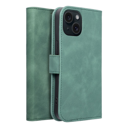 Kabura TENDER Book do IPHONE 15 zielony
