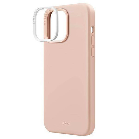 UNIQ etui Lino Hue iPhone 14 Pro 6,1" Magclick Charging rózowy/blush pink