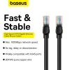 Baseus High Speed ​​Cat 5 RJ-45 1000Mb/s Ethernet cable 8m round - black