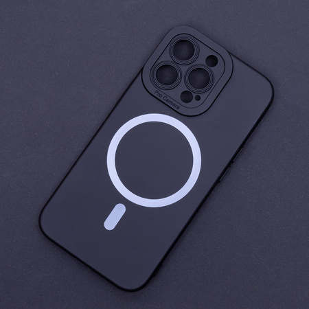 Nakładka Silicon Mag do iPhone 16 Pro Max 6,9&quot; czarna