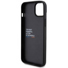 Etui BMW Leather Carbon na iPhone 15 Plus - czarne