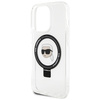 Karl Lagerfeld KLHMP15LHMRSKHH iPhone 15 Pro 6,1" weiß/weiß Hardcase Ring Stand Karl Head MagSafe