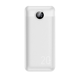 Bateria zewnętrzna (Powerbank) VEGER L20S - 20 000mAh LCD Quick Charge PD 20W biały (VP2039PD / W2039PD )