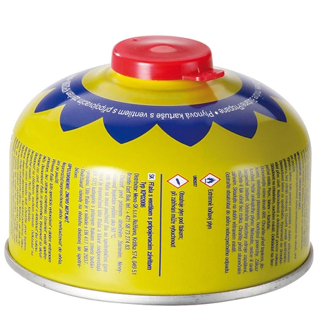 Gaskartusche mit Ventil und Gewinde für Touristenkocher PB 100g