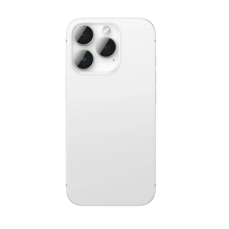 Szkło hartowane AMAZINGTHING AR Aluminium 3 Lens Glass z ramką na soczewki aparatu do iPhone 16 Pro / 16 Pro Max - srebrne