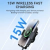 Wozinsky WUMID car holder with 15W inductive charger for dashboard - black