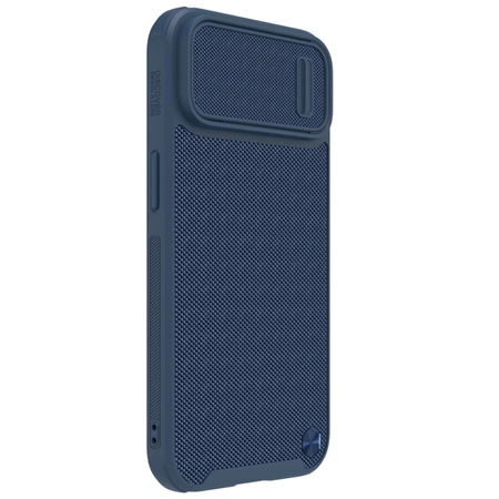 Nillkin Textured S Case etui iPhone 14 Plus pancerny pokrowiec z osłoną na aparat niebieskie