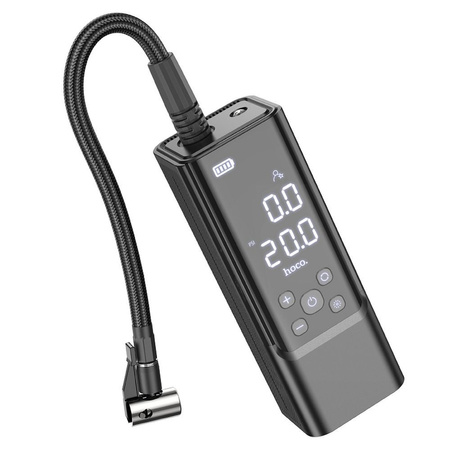 HOCO przenośny bezprzewodowy kompresor / sprężarka 5000mAh ZP7 czarny