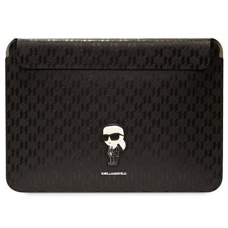 Karl Lagerfeld Sleeve KLCS14SAKHPKK 14" czarny/black Saffiano Monogram Ikonik
