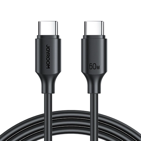 Joyroom cable USB-C - USB-C 480Mb / s 60W 1m black (S-CC060A9)