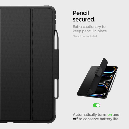Spigen Rugged Armor Pro Hülle für iPad Pro 13&quot; 2024 - Schwarz