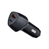 FORCELL CARBON ładowarka samochodowa Typ C 3.0 PD20W + USB QC3.0 18W 5A CC50-1A1C czarna (Total 38W)