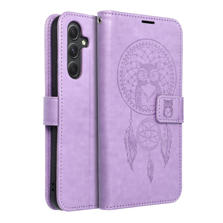 Kabura MEZZO Book do SAMSUNG A54 5G łapacz snów fioletowy