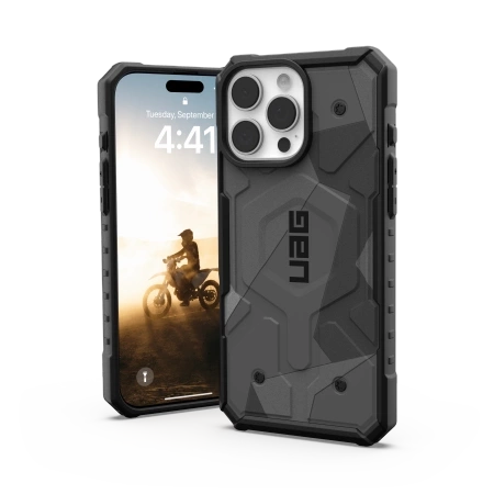 UAG Pathfinder SE Magsafe Hülle für iPhone 16 Pro Max – grau