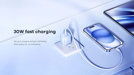 Ładowarka sieciowa REMAX JILTRY SERIES 30W USB-C QC PD RP-U91 PURPLE