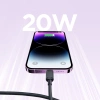 Joyroom Multi-Color Series A14 USB-C/ Lightning 20W Kabel 1,2 m – Schwarz