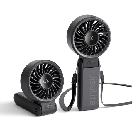 Mini wentylator Jisulife Handheld Fan Life7 3600mAh przenośny wiatraczek USB - czarny