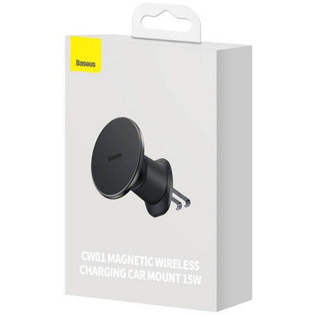 BASEUS uchwyt samochodowy do kratki wlotu z ładowaniem indukcyjnym kompatybilny z MagSafe 15W BS-CW01-1 / C40141001111-00
