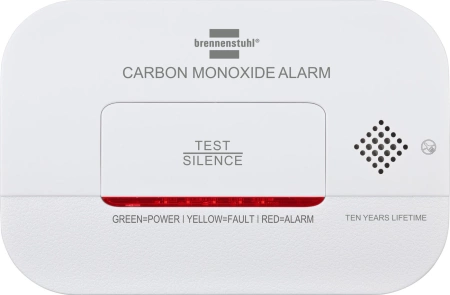 Brennenstuhl CM A 3030 carbon monoxide and gas sensor with alarm signal and LED display - white