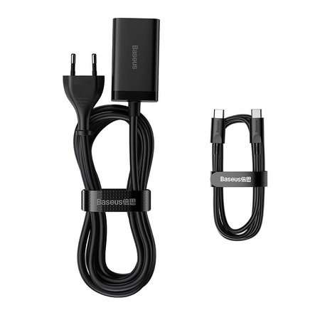 Baseus Quick Charger GaN3 Pro, 2x USB-C, 2x USB, 65W (black)