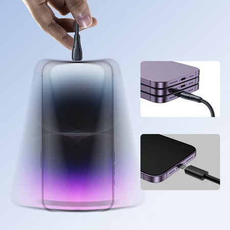 Joyroom Kabel USB - Lightning 2.4A Surpass Series 1.2 m schwarz (S-UL012A11)