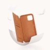 Nillkin Qin Leder Pro Hülle iPhone 14 Plus Kamerahülle Holsterhülle Klapphülle Blau
