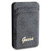 Oryginalne Etui IPHONE Z MAGSAFE Guess Wallet Card Slot Stand MagSafe 4G Classic Logo (GUWMSHG4SHK) czarne