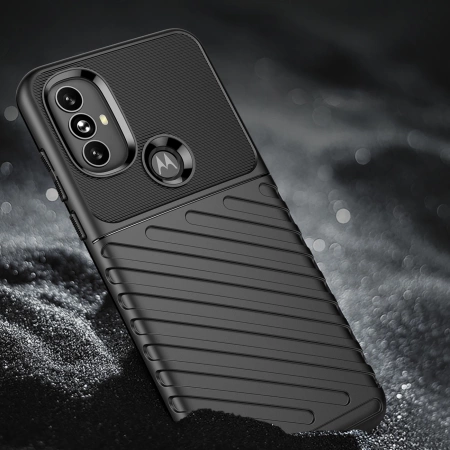 Thunder Case flexible gepanzerte Hülle für Motorola Moto G Power 2022 schwarz