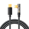 Joyroom abgewinkeltes Lightning Kabel - USB C für schnelles Aufladen und Datenübertragung 20 W 1,2 m schwarz (S-CL020A6)