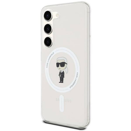 Karl Lagerfeld IML Ikonik MagSafe Hülle für Samsung Galaxy S23 – transparent