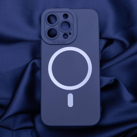 Nakładka Silicon Magsafe do iPhone 12 6,1" ciemnoniebieska