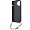 Karl Lagerfeld KLHCP14SSACKLHPG iPhone 14 6,1" Silber/Silber Hardcase Saffiano Monogram Chain