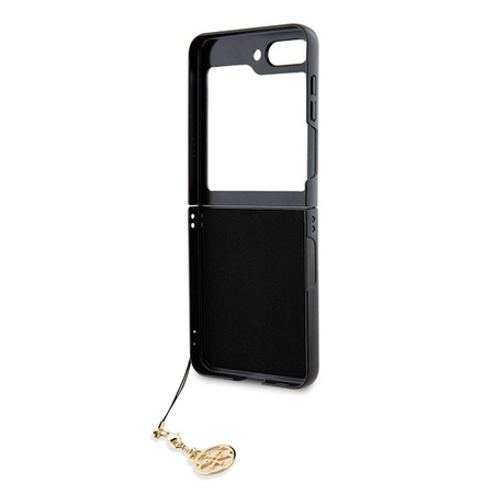 Guess nakładka do Samsung Galaxy Z Flip 5 GUHCZF5GF4GGR szara HC PU 4G Charm