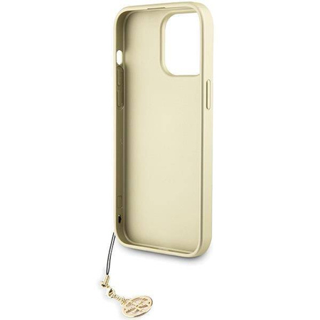 Guess 4G Charms Collection Hülle für iPhone 15 Pro Max – Grau