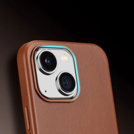 Dux Ducis Naples iPhone 14 Plus Hülle magnetische Leder MagSafe Hülle braun