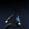 USB-C Cable - Lightning Wozinsky WUCLC2 with LED Display 36W 2m - Black