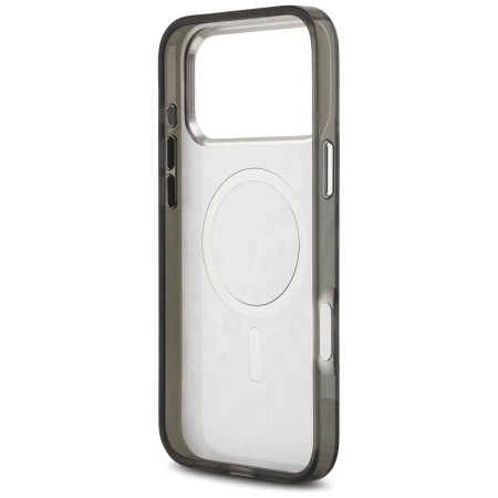 Karl Lagerfeld IML Leopard Pattern MagSafe Case für iPhone 17 Pro Max - Schwarz