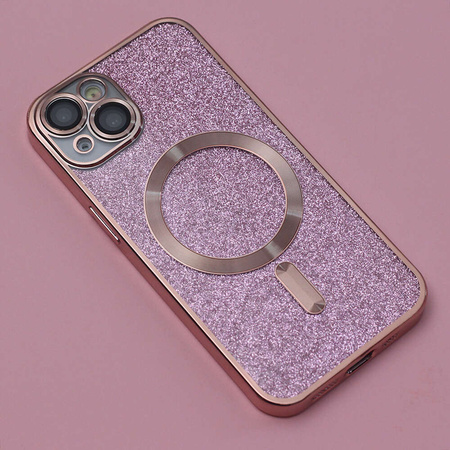 Nakładka Glitter Chrome Mag do iPhone 12 Pro Max 6,7" różowa