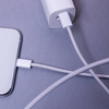 Maxlife kabel MXUC-06 USB-C - Lightning 1,0 m 20W szary nylonowy