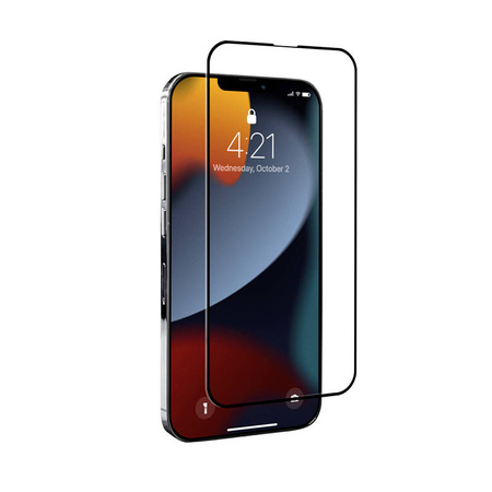 Crong 7D Nano Flexible Glass - Niepękające szkło hybrydowe 9H na cały ekran iPhone 13 Pro Max