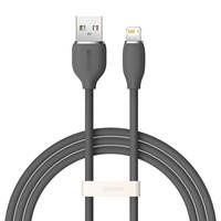 Baseus kabel, przewód USB – Lightning 2,4A długość 1,2 m Jelly Liquid Silica Gel – czarny