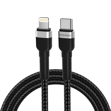 Wozinsky WNBCL2 Lightning / USB-C PD 30W cable 2 m - black