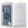 Etui Guess 4G Round Patch Classic Logo MagSafe do Samsung Galaxy S25 Plus niebieski