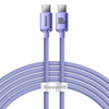 Baseus Crystal Shine Series Fast Charging Data Cable Type-C to Type-C 100W 2m Purple