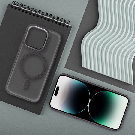 Futerał MATTE MAG COVER kompatybilny z MagSafe do IPHONE 17 Pro Max tytanowy